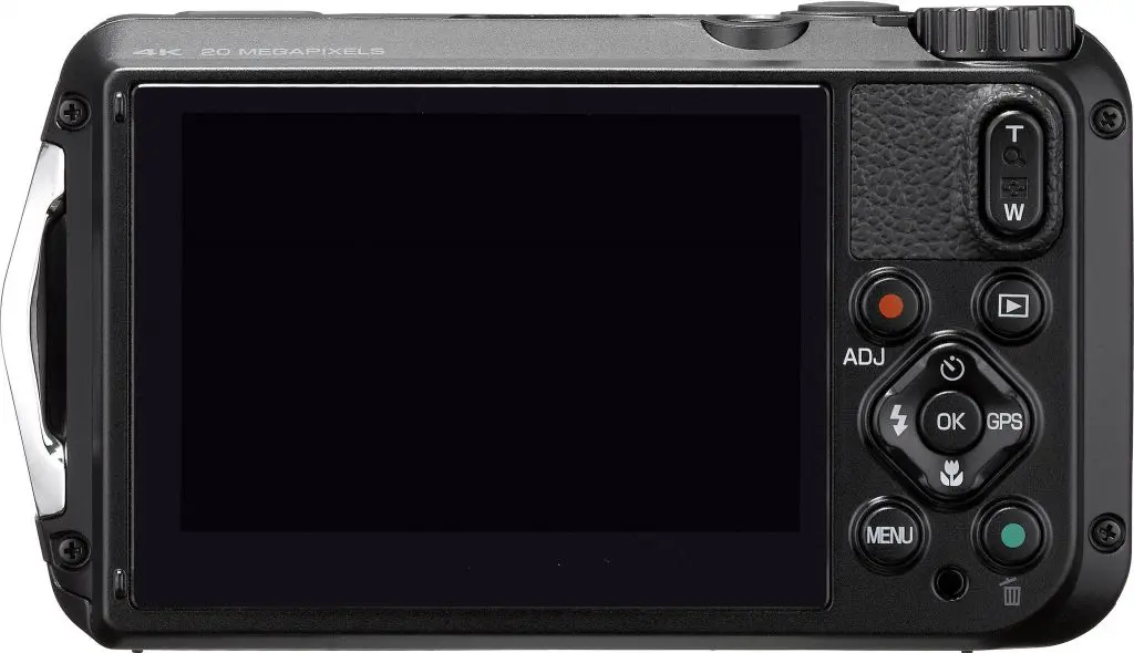 scherm van ricog wg-6 compactcamera